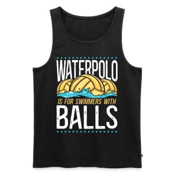 Water Polo Vintage Water Polo Is - Men's Premium Organic Tank Top - black - Front - Michal (187cm)