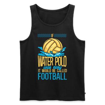 Water Polo Vintage If Water Polo - Men's Premium Organic Tank Top - black - Front - Michal (187cm)