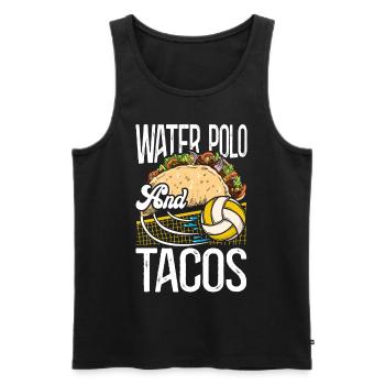 Water Polo Taco Vintage Water Polo - Männer Premium Bio Tank Top - Schwarz - Vorne - Michal (187cm)