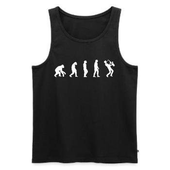 Saxophone musicians Brass music - Men's Premium Organic Tank Top - black - Front - Michal (187cm)