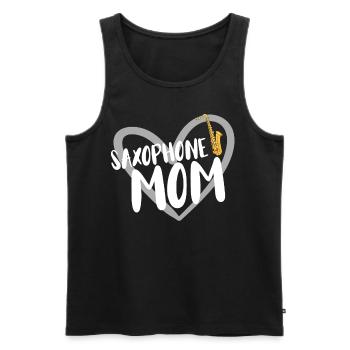 Musiciens de saxophone Musique de cuivres - Débardeur bio Premium Homme - noir - Devant - Michal (187cm)