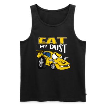 Powerful Engines Custom Stock Car Muscle Auto Drag - Men's Premium Organic Tank Top - black - Front - Michal (187cm)
