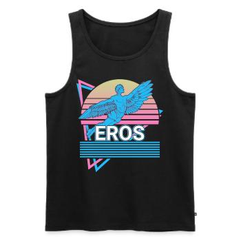 Eros Greek God Ancient Greek mythology - Men's Premium Organic Tank Top - black - Front - AI Model Male 178 light (178cm)