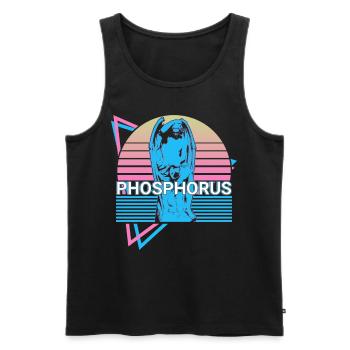 Phosphore Grec Dieu Grec Ancien Mon - Débardeur bio Premium Homme - noir - Devant - Michal (187cm)