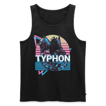 Typhon Greek god Ancient Greek mythol - Men's Premium Organic Tank Top - black - Front - AI Model Male 178 light (178cm)