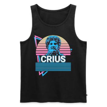 Crius Greek god Ancient Greek mytholo - Men's Premium Organic Tank Top - black - Front - AI Model Male 178 light (178cm)