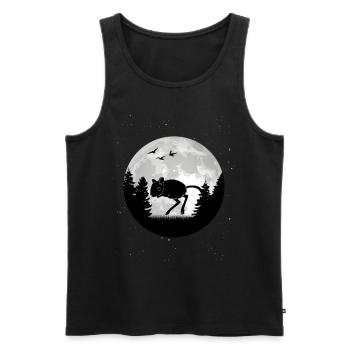 Gerbil Moon Racing Rat Gerbil - Men's Premium Organic Tank Top - black - Front - AI Model Male 178 light (178cm)