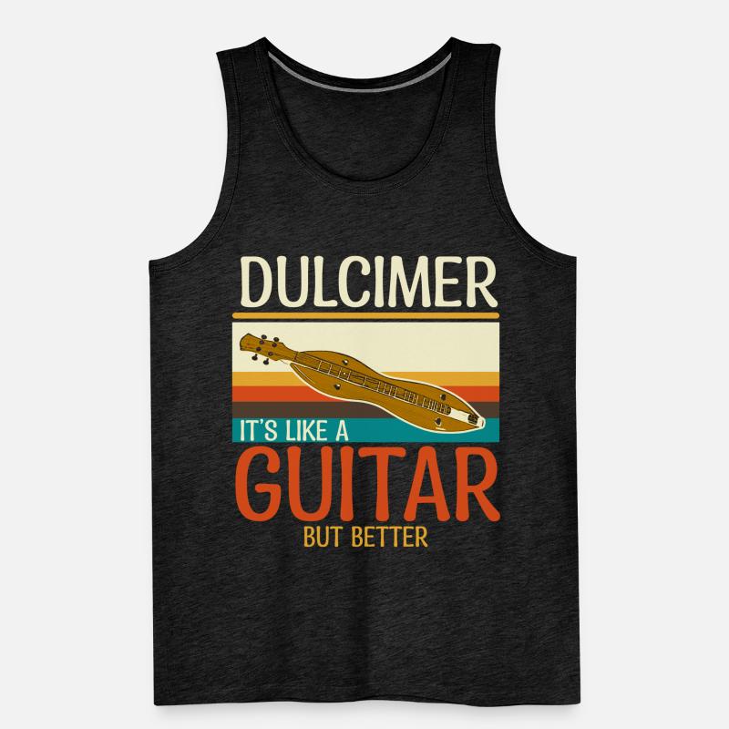 Dulcimer Instrument Männer Premium Bio Tank Top