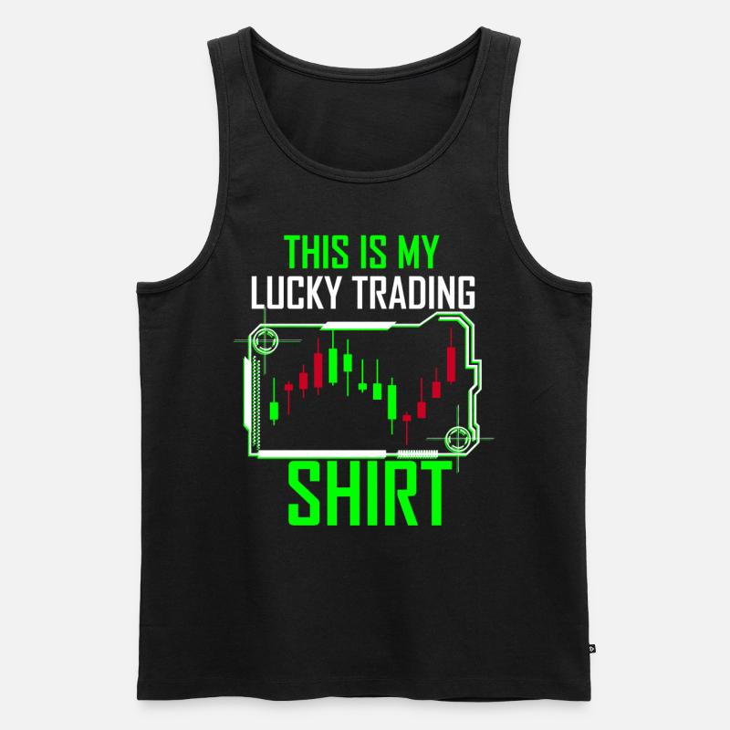 Trading Geld - Männer Premium Bio Tank Top - Schwarz