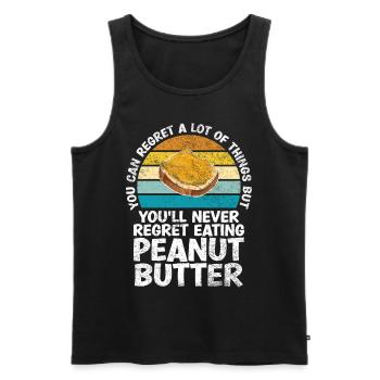 Sie Werden Es Nie Bereuen, Erdnussbutter Mit Jelly - Männer Premium Bio Tank Top - Schwarz - Vorne - AI Model Male 178 light (178cm)