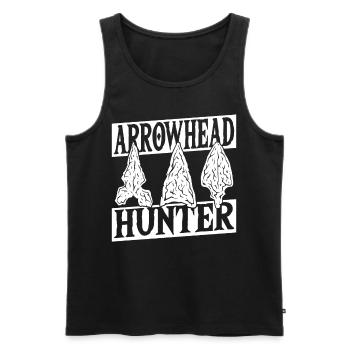 Pfeilspitzenjagd Pfeilspitzen-Jagd Pfeilspitzen-Sa - Männer Premium Bio Tank Top - Schwarz - Vorne - AI Model Male 178 light (178cm)