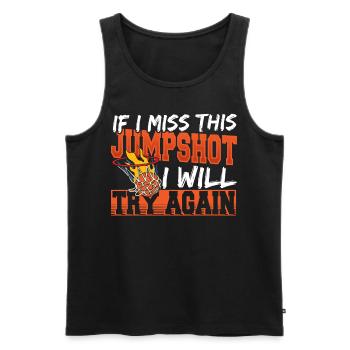 Basketballer Basketball Basketball Spieler Slamdun - Männer Premium Bio Tank Top - Schwarz - Vorne - AI Model Male 178 light (178cm)