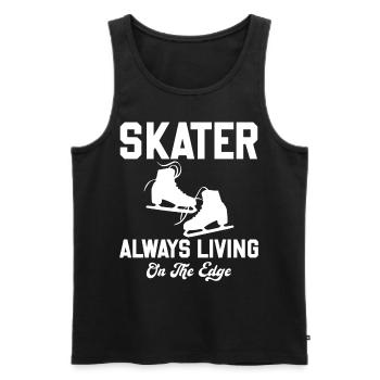Figure Ice Skating - Skater Slogan Quote Women - Men's Premium Organic Tank Top - black - Front - Michal (187cm)