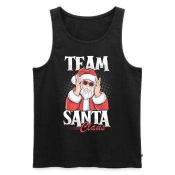 Joyeux Père Noël Costume Joyeux Noël - Débardeur bio Premium Homme - noir - Devant - Michal (187cm)