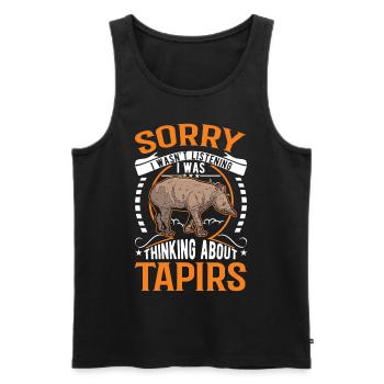 Tapir Gift Lowland Tapir Tapirdae Tapir - Men's Premium Organic Tank Top - black - Front - Michal (187cm)