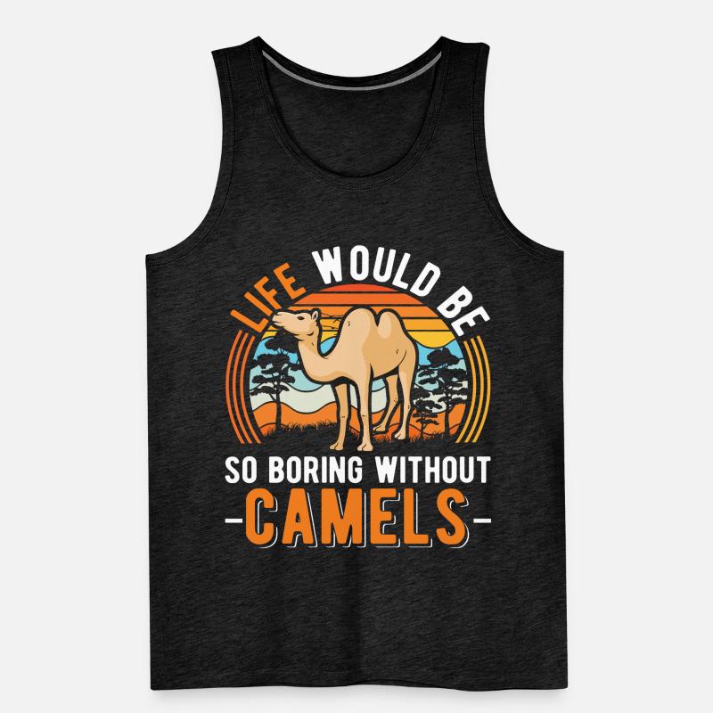 Kamel Geschenk Dromedar Camel Großkamel Männer Premium Bio Tank Top