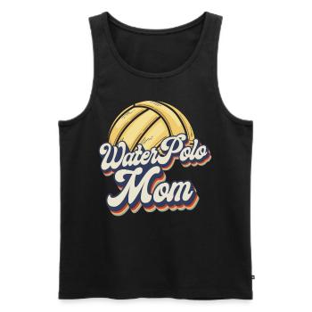 Water Polo Mom Retro Vintage Water - Men's Premium Organic Tank Top - black - Front - Michal (187cm)