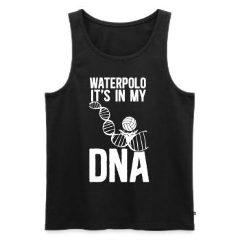 Water Polo Dna Water Polo It's In - Männer Premium Bio Tank Top - Schwarz - Vorne - Michal (187cm)