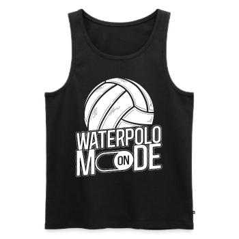Water Polo Water Polo Mode On - Men's Premium Organic Tank Top - black - Front - Michal (187cm)