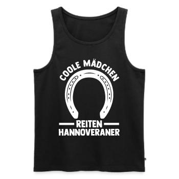 Pferd Reitsport Reiten Pferdesport Hannoveraner - Männer Premium Bio Tank Top - Schwarz - Vorne - Michal (187cm)