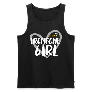 Posaune Musiker Blasmusik - Männer Premium Bio Tank Top - Schwarz - Vorne - Michal (187cm)