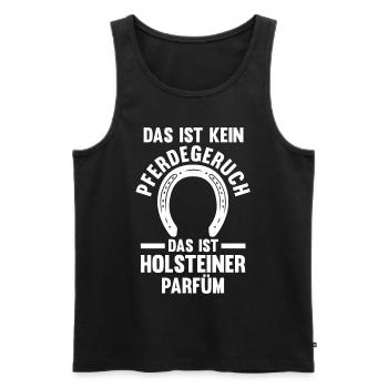 Pferd Reitsport Reiten Pferdesport Holsteiner - Männer Premium Bio Tank Top - Schwarz - Vorne - Michal (187cm)