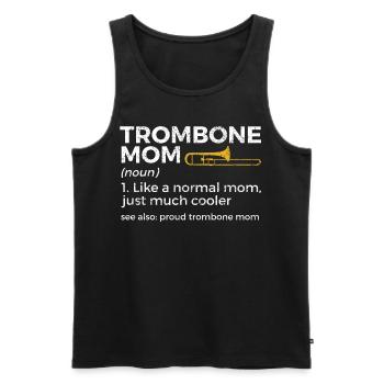 Posaune Musiker Blasmusik - Männer Premium Bio Tank Top - Schwarz - Vorne - Michal (187cm)