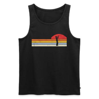 Posaune Musiker Blasmusik - Männer Premium Bio Tank Top - Schwarz - Vorne - Michal (187cm)