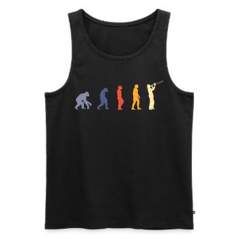 Posaune Musiker Blasmusik - Männer Premium Bio Tank Top - Schwarz - Vorne - Michal (187cm)