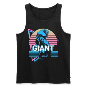 Créature mythique géante Mythe grec antique - Débardeur bio Premium Homme - noir - Devant - Michal (187cm)