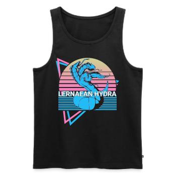 Lernaean Hydra Mythical Creature Greek Myth - Men's Premium Organic Tank Top - black - Front - AI Model Male 178 light (178cm)
