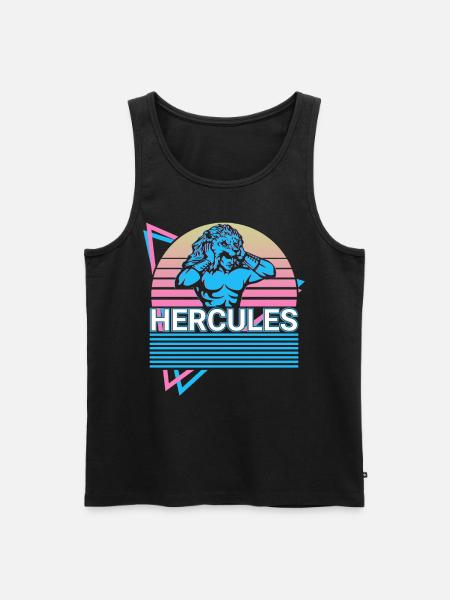 Hercules Ancient Greek Mythology Retro - Men's Premium Organic Tank Top - black