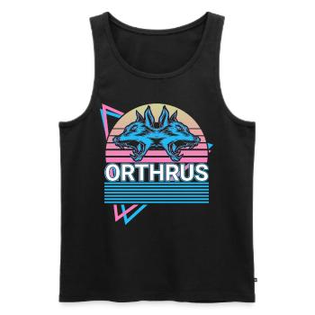 Orthrus mythical creatures Ancient Greek mythology R - Men's Premium Organic Tank Top - black - Front - Michal (187cm)