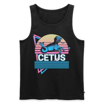 Cetus Sea Monster Mythical Creature Greek M - Débardeur bio Premium Homme - noir - Devant - AI Model Male 178 light (178cm)