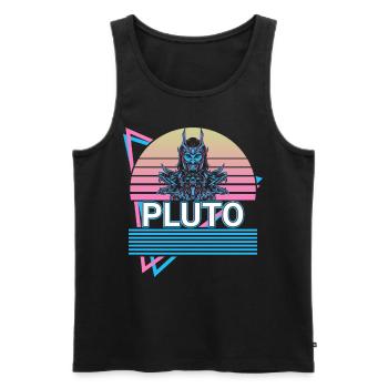 Pluto god of the underworld Ancient Roman mythology - Men's Premium Organic Tank Top - black - Front - AI Model Male 178 light (178cm)