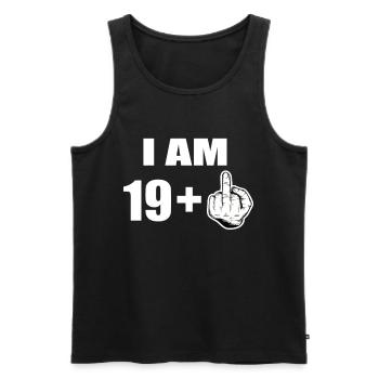 20 Geburtstag - Männer Premium Bio Tank Top - Schwarz - Vorne - AI Model Male 178 light (178cm)