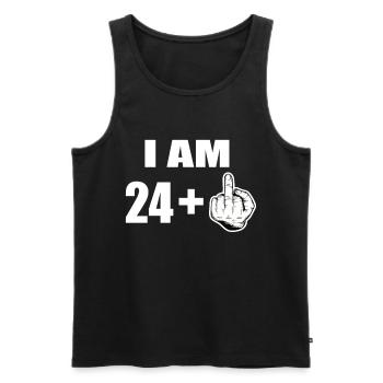 25 Geburtstag - Männer Premium Bio Tank Top - Schwarz - Vorne - Michal (187cm)