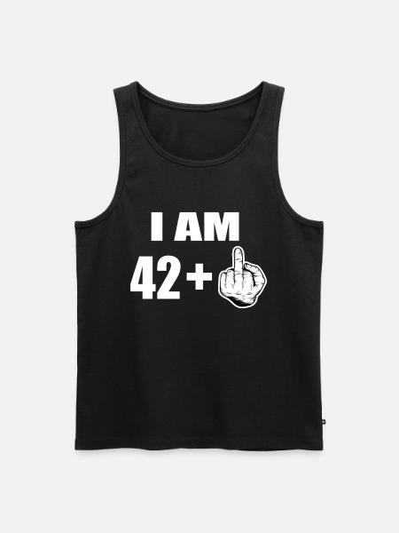43rd birthday - Men's Premium Organic Tank Top - black
