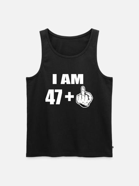 48th birthday - Men's Premium Organic Tank Top - black