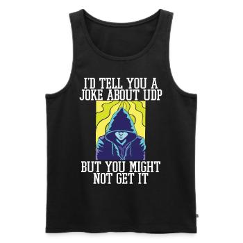 Cybersecurity - IT-Sicherheit Informatiker - Männer Premium Bio Tank Top - Schwarz - Vorne - AI Model Male 178 light (178cm)