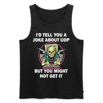 Cybersecurity - IT-Sicherheit Informatiker - Männer Premium Bio Tank Top - Schwarz - Vorne - AI Model Male 178 light (178cm)