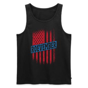 Roevember Election November Politic - Men's Premium Organic Tank Top - black - Front - AI Model Male 178 light (178cm)