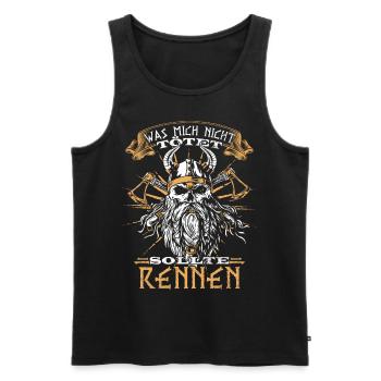 Böser bärtiger Mann! Nordische Mythologie Wikinger - Männer Premium Bio Tank Top - Schwarz - Vorne - AI Model Male 178 light (178cm)