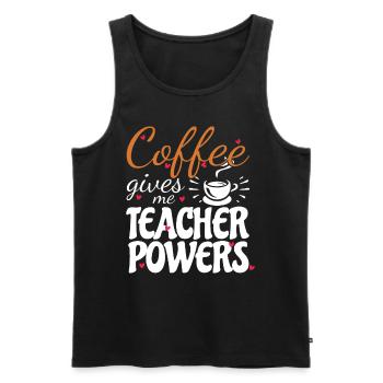 Primary School Teacher Kindergarten Educator - Men's Premium Organic Tank Top - black - Front - AI Model Male 178 light (178cm)