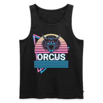 Orcus God of the Underworld Ancient Roman mythology - Men's Premium Organic Tank Top - black - Front - AI Model Male 178 light (178cm)