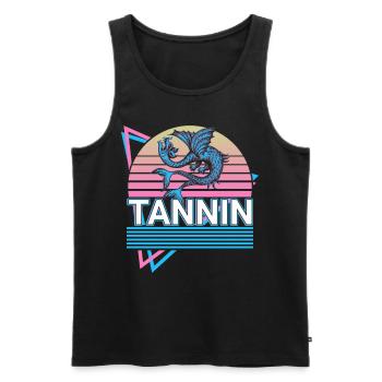 Tanin Tunnanu Créatures mythiques Mythologie juive Retr - Débardeur bio Premium Homme - noir - Devant - AI Model Male 178 light (178cm)