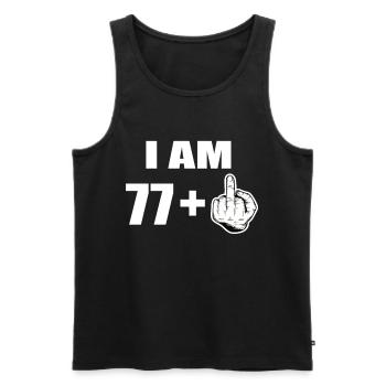 78 Geburtstag - Männer Premium Bio Tank Top - Schwarz - Vorne - Michal (187cm)