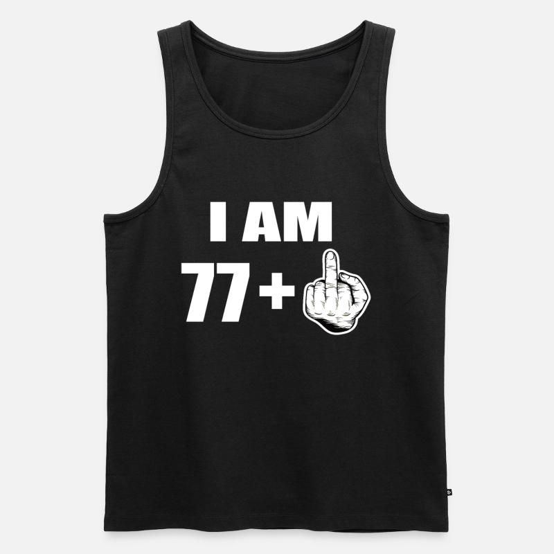78e anniversaire - Débardeur bio Premium Homme - noir