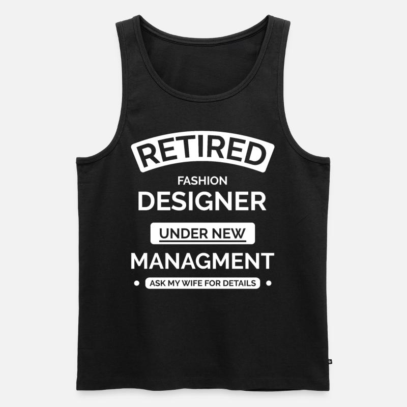 Modedesigner im Ruhestand - Männer Premium Bio Tank Top - Schwarz