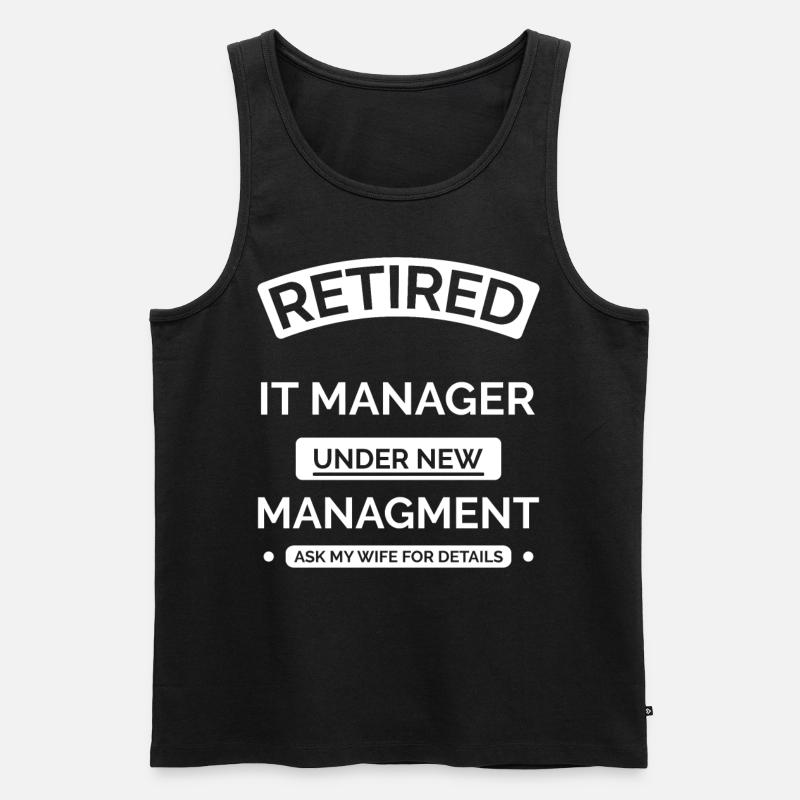 It-Manager im Ruhestand - Männer Premium Bio Tank Top - Schwarz